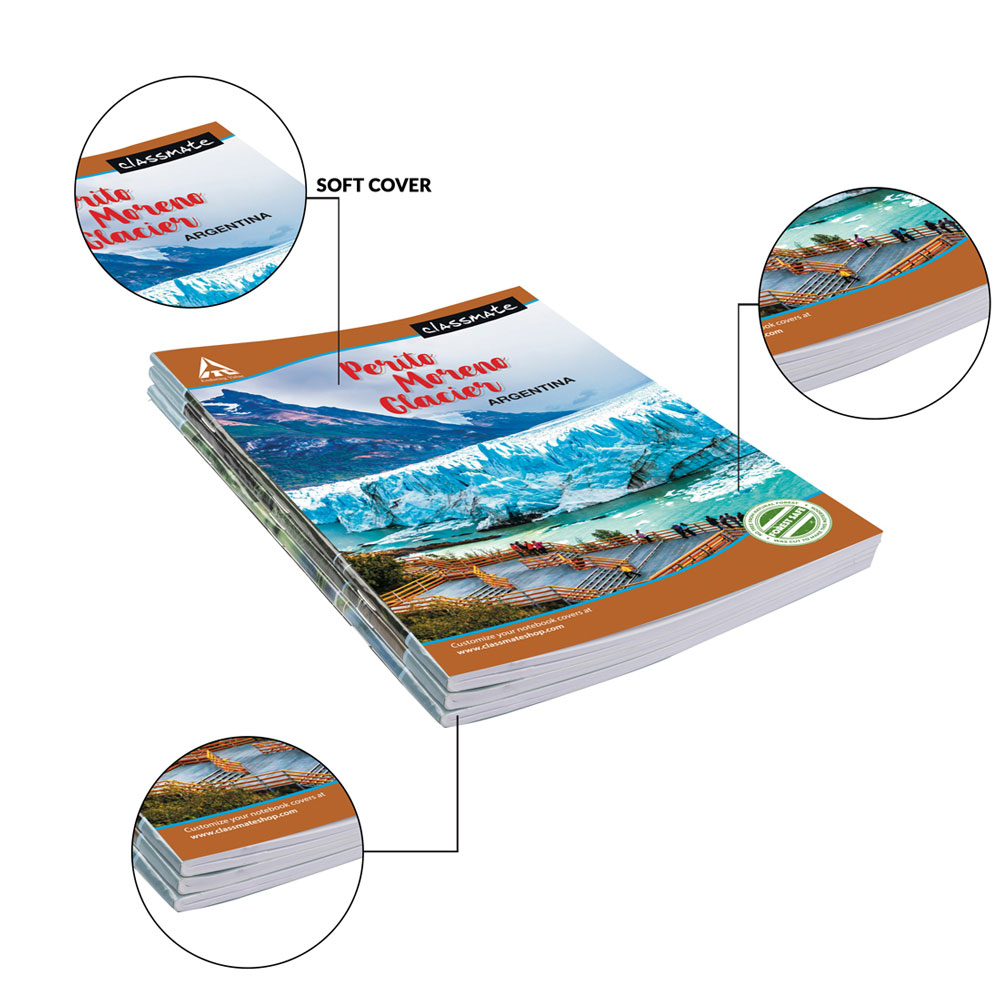 Buy Classmate Notebook Longbook A4 Size UnRuled 140 pages Soft Cover