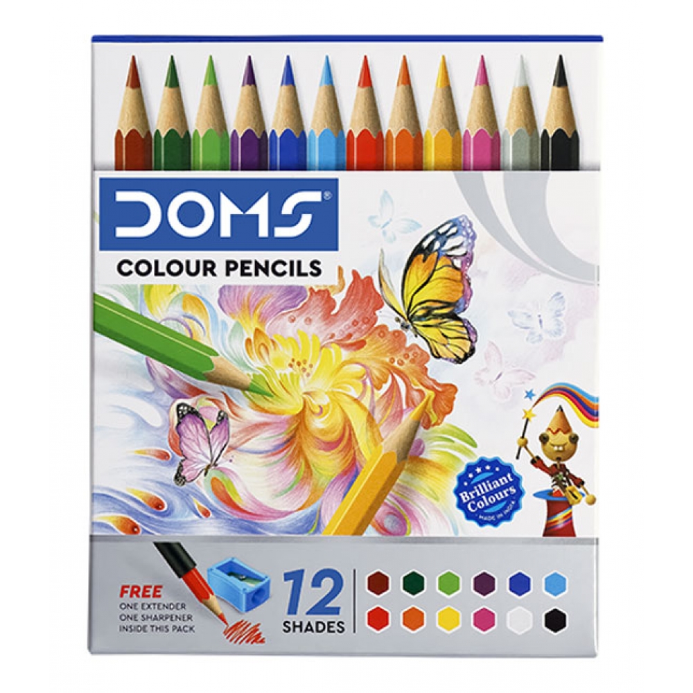 Doms Colour Pencils 12 Shades