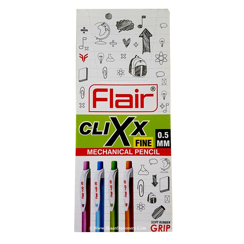 Flair Clixx Fine 0.5 Mechanical Pencil with Eraser Top