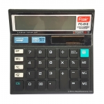 Flair 12 Digit Desktop Calculator FC-512 | Dual Power - Battery + Solar
