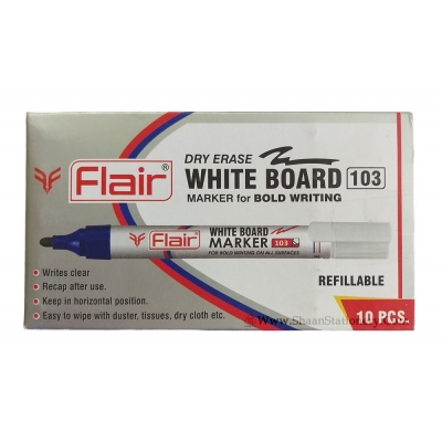 Flair White Board Marker Blue
