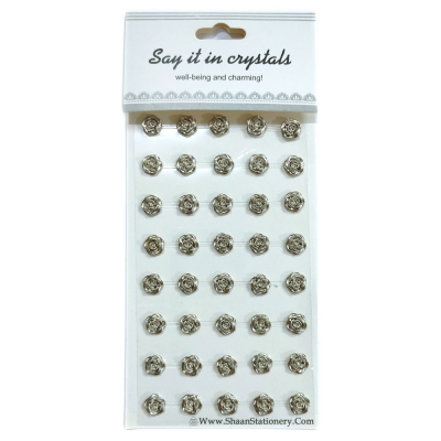 Self Stick Flower for Craft & Decoration - 1005 | Silver