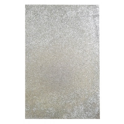 Glitter Foam Sheet Silver Color for Art & Craft| A4, Non-Adhesive