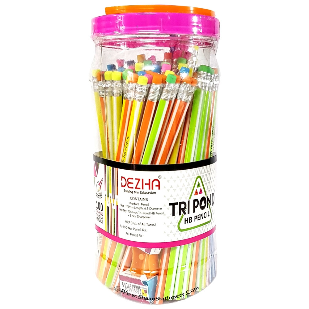 Dezha Tri Pond HB Pencil with Eraser Tip