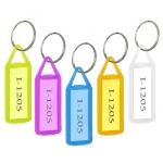 Tag Label Key Chain | Plastic, Multi-Colour, Reusable