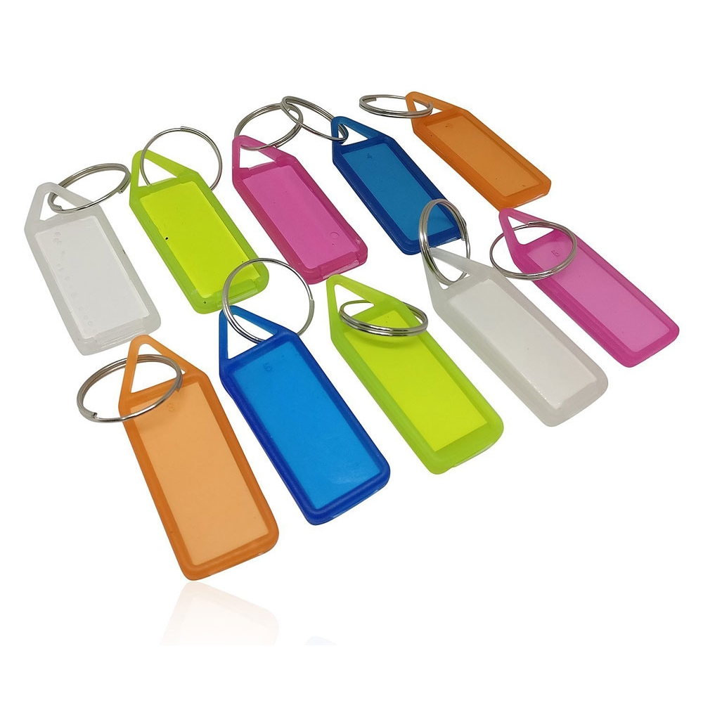 Buy Tag Label Key Chain Plastic, MultiColour, Reusable online
