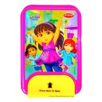 Dora Lunch Box with Small Container, Spoon and Fork - 1001
