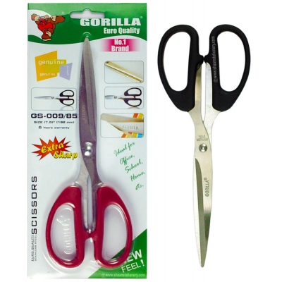 GORILLA Multipurpose Scissor Medium Size GS-009 | Stainless Steel, for Paper and Cloth