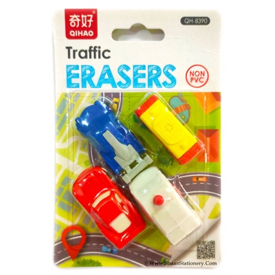 Fancy Traffic Themed Eraser for Kids - 1002 | Return Gift