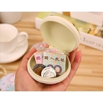 Unicorn Metal Container Round Zip Pouch