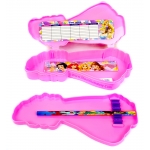 Multi Brands Disney Princess Compass Box | Dual Layer, Plastic Pencil Box, Pink
